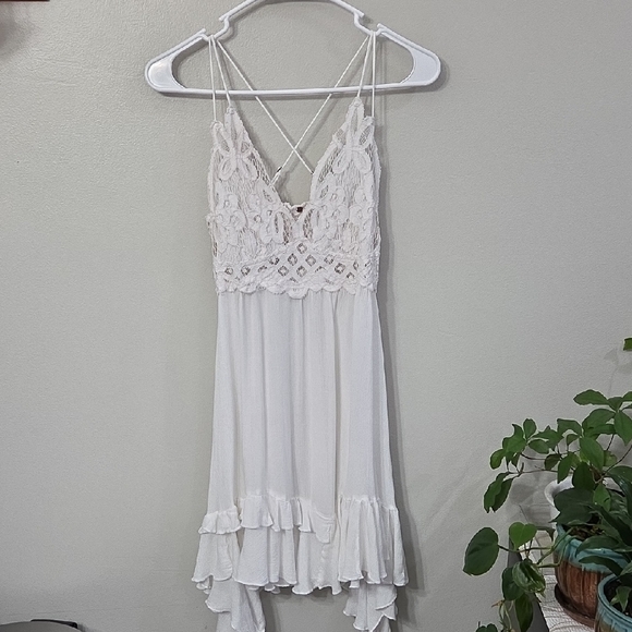 FP Movement by Free People Cream Lace Mini Dress - Picture 4 of 8